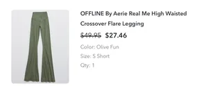 Aerie Crossover Flare Leggings thumbnail 4