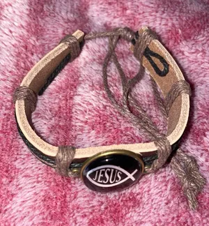 Real leather bracelet Brown thumbnail 1