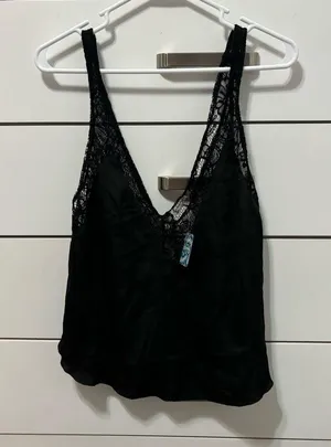 Free People In My Head Silk Satin Tank NWT thumbnail 3