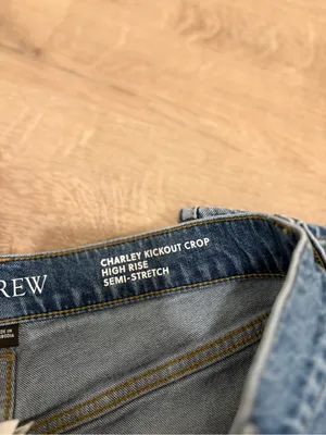 J. Crew Charley Kickout Crop High Rise Semi Stretch thumbnail 4