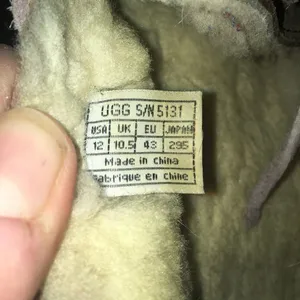 UGG shearling lined tan moc toe size 12/43 slippers thumbnail 5
