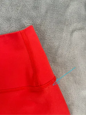 Alo Yoga 2.5” Airbrush high-waist Red Biker Shorts activewear yoga Pilates gym thumbnail 12