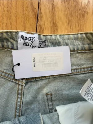 NWT Princess Polly Zaidon Straight Leg Jeans Light Blue Wash Denim US 6 AU‎ 10 thumbnail 5