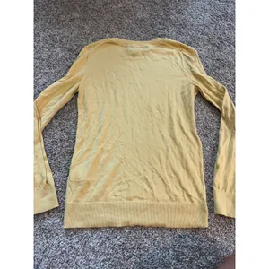 Banana Republic Forever Sweater Womens Small‎ Yellow Cotton Rayon Crew Neck S22 thumbnail 6
