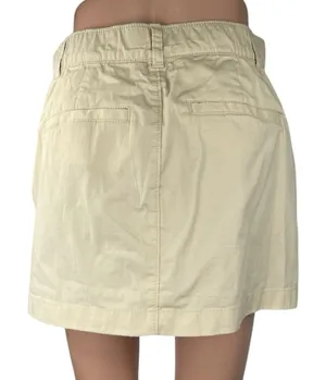Abercrombie & Fitch Beige High Waist Twill Chino Mini Straight Pencil Skirt Sz S thumbnail 1