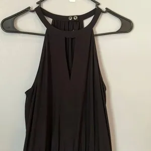 Athleta Black Sol Wide Leg Romper Jumpsuit Sz 2 #416636 N0525 #784 thumbnail 4