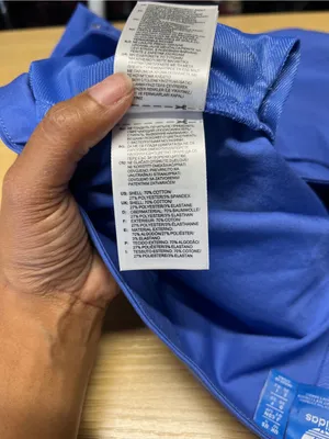 Adidas Originals Chino Shorts Blue Cuffed Trefoil Size Small thumbnail 11