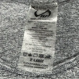 TLF React Seamless Long Sleeve Athletic Shirt Charcoal Heather Women’s XL thumbnail 3