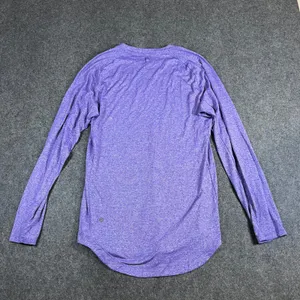 Lululemon Better Everyday Long Sleeve Shirt Purple Space Dye Heathered Top Small thumbnail 2