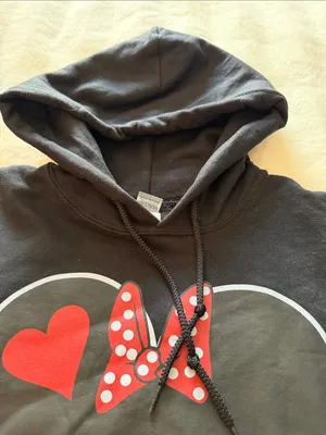 Gildan Minnie Head Vacation for Women Pullover Hoodie size M. thumbnail 4