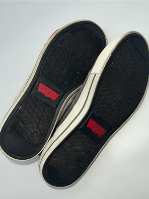 Levi's Women's High-Top Sneakers in Gray Cotton with White Midsoles-Size 10 thumbnail 7