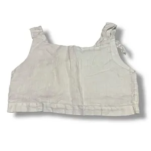 Zara White Linen Crop‎ Top Sz S thumbnail 6