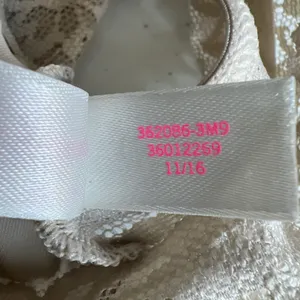Victoria's Secret PINK Strappy Plunge Criss-Cross beige Lace Bralette Small thumbnail 10