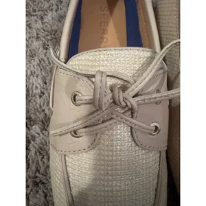 Sperry Boat Shoes Slimboat WM Women's Size 10 Beige Raffia Loafers NWOT thumbnail 6