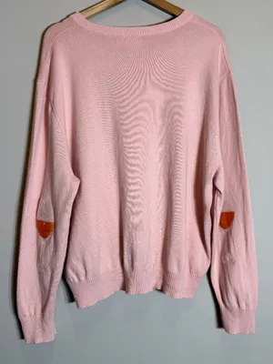 Queen Of Sparkles Rosé All Day Queen Knit Sweater Womens Large Pink Sequins Wine thumbnail 9