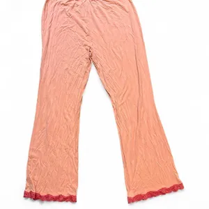 Vintage Y2K Victoria's Secret Angels Low Rise Lace Pajama Pants M Pink thumbnail 5