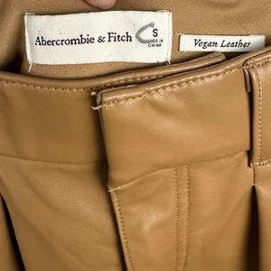 Abercrombie & Fitch Leather High Rise Tailored Shorts Women’s Sz‎ S thumbnail 6
