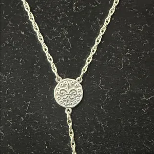 RARE & RETIRED James Avery 925 Sterling Silver Cross Shield Pendant Necklace 18” thumbnail 3