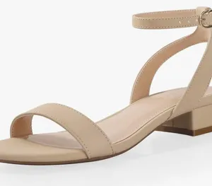 Amazon Dream Paris women’s Elegant Cream Block Heel Sandals 9.5 like new thumbnail 2