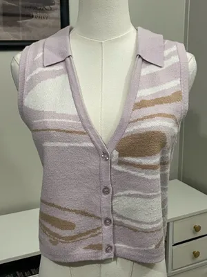 Hazel Moon Sweater Vest (XL) Purple thumbnail 1