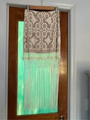 The wallflower boho Lace and crochet fringe pencil skirt thumbnail 4