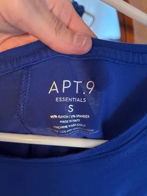 Apt. 9 Essentials Cobalt Blue Sleeveless Tank Top Women’s Small thumbnail 2