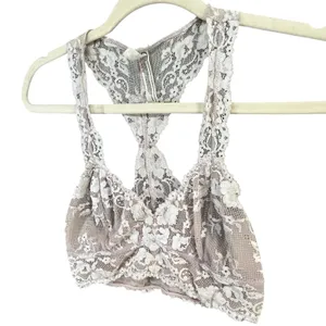 Free People Intimately‎ Bra Bralette XS Beige Lace Stretch Fit Racerback Lined thumbnail 3