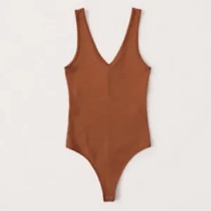 Abercrombie and Fitch Brown Bodysuit casualwear size Large thumbnail 2