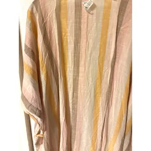 Aerie Women's Lightweight Neutral Colored with Fringe OS‎ Shrug 100% Cotton thumbnail 3