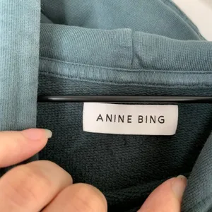 Anine Bing Ash Eagle Hoodie in Emerald Womens Small Green thumbnail 11
