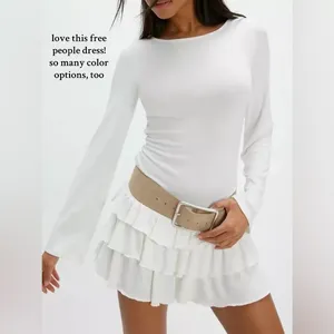 Free-EST By Free People Good Feels Ruffle Mini Dress thumbnail 5