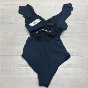 Charmo pregnancy swimsuit Ruched Twist Cutout Front Back Tie Maternity swimwear thumbnail 6