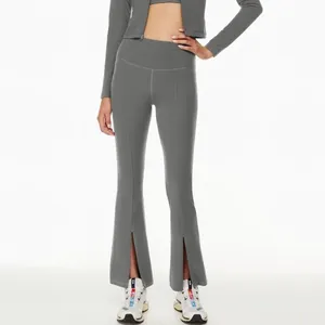 Aritzia TNA Butter™ Atmosphere Hi-Rise Split Flare Leggings Green XL athleisure thumbnail 5