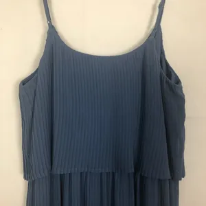 Lauren Conrad Maxi Blue Sleeveless Pleated Dress Size M thumbnail 9