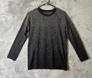 Lululemon Rest Less Pullover Black‎ Speckled Athletic Running Top Black Size 6 thumbnail 1