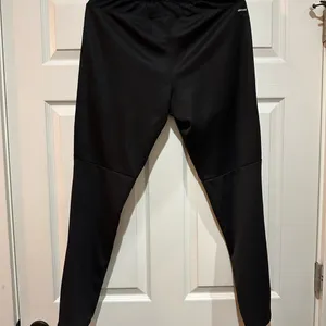 Adidas Black Track Pants with‎ Tapered Leg and Elastic Waistband thumbnail 2