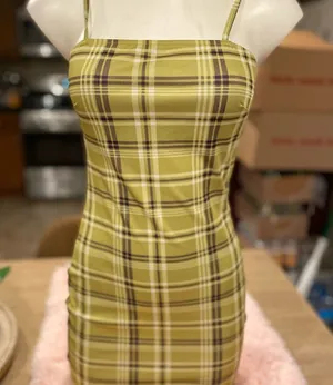 Stripped dress Yellow Size L thumbnail 1