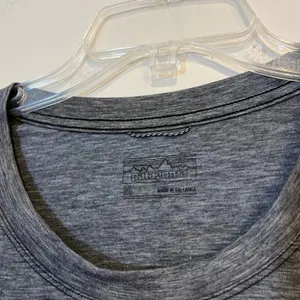 Womens Patagonia Shirt Long Sleeve Glorya Side Slit Top Gray Size‎ Medium thumbnail 4