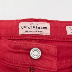 Lucky Brand Bridgette Skinny Jeans Women 6/28 Red‎ Stretch Ankle Indie Minimal thumbnail 7