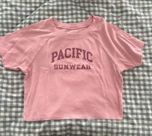 PacSun Soft Pink Logo Crewneck Tee thumbnail 1
