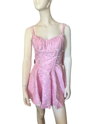 Elegant Flared Princess Dress Pink Size 10 NWOT thumbnail 3