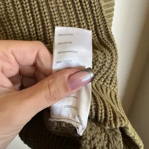 Anthropologie Maeve Mackenzie Chunky‎ Knit Sweater Top Size Small Moss Green thumbnail 6