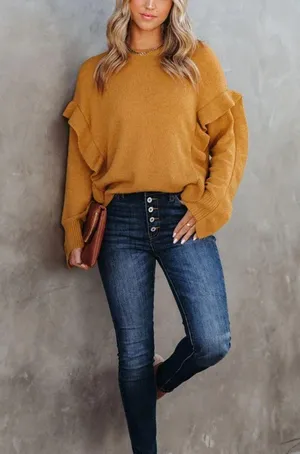 VICI | Charleston Ruffle Knit Sweater thumbnail 9