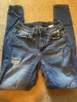 KanCan USA Jeans Skinny Distressed Mid-Rise Ankle Dark Wash thumbnail 4