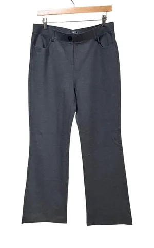 Tapata Women Charcoal Grey Straight Leg Dress Pants Stretch Work Trousers 30L thumbnail 1