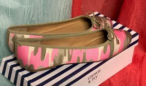Crown & Ivy Camouflage Pink Flats thumbnail 3