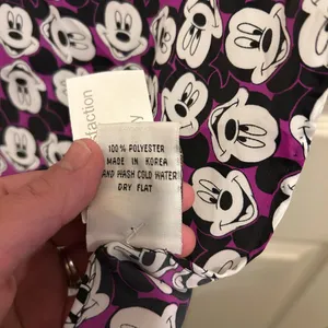 Vintage Disney Purple and Black Mickey Mouse scarf thumbnail 4