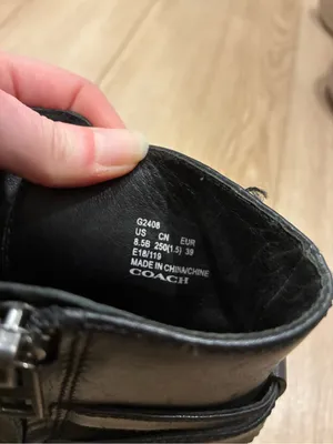 Coach Women’s Chrystie Bootie Black Leather Ankle Heeled Size 8.5 thumbnail 9