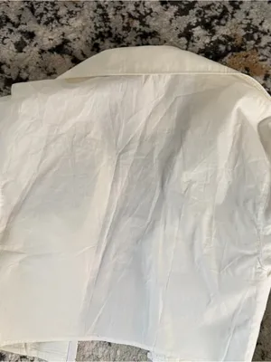 Zara White Cropped Bustier Blouse thumbnail 6