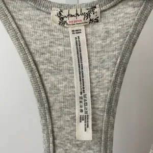 Free‎ People L Gray Bodysuit Intimately Henley Tank Top Ribbed Knit One Piece thumbnail 5